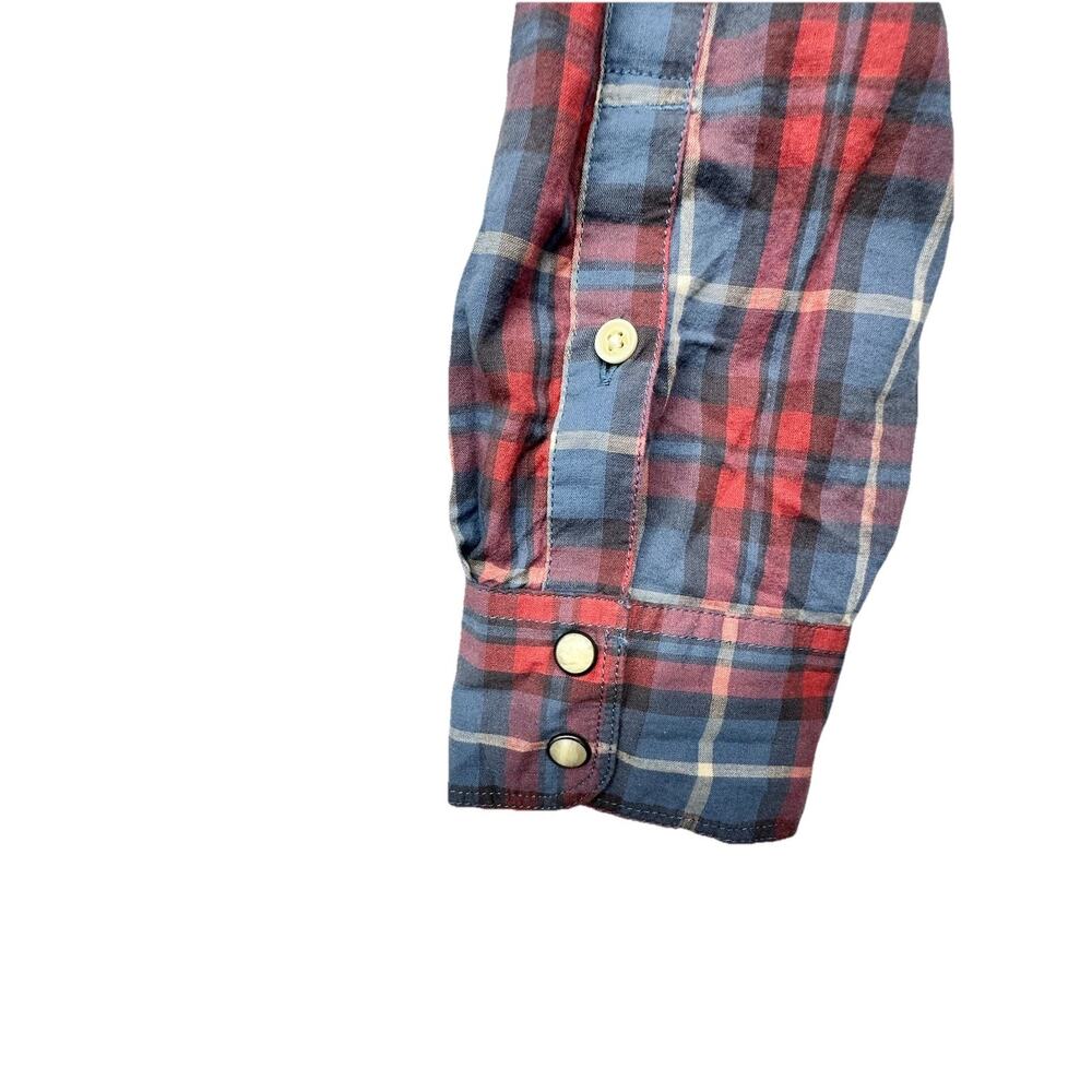 Lucky Brand Saturday Stretch Shirt Mens XXL Button Up Pearl Snap Western Casual - Picture 9 of 10